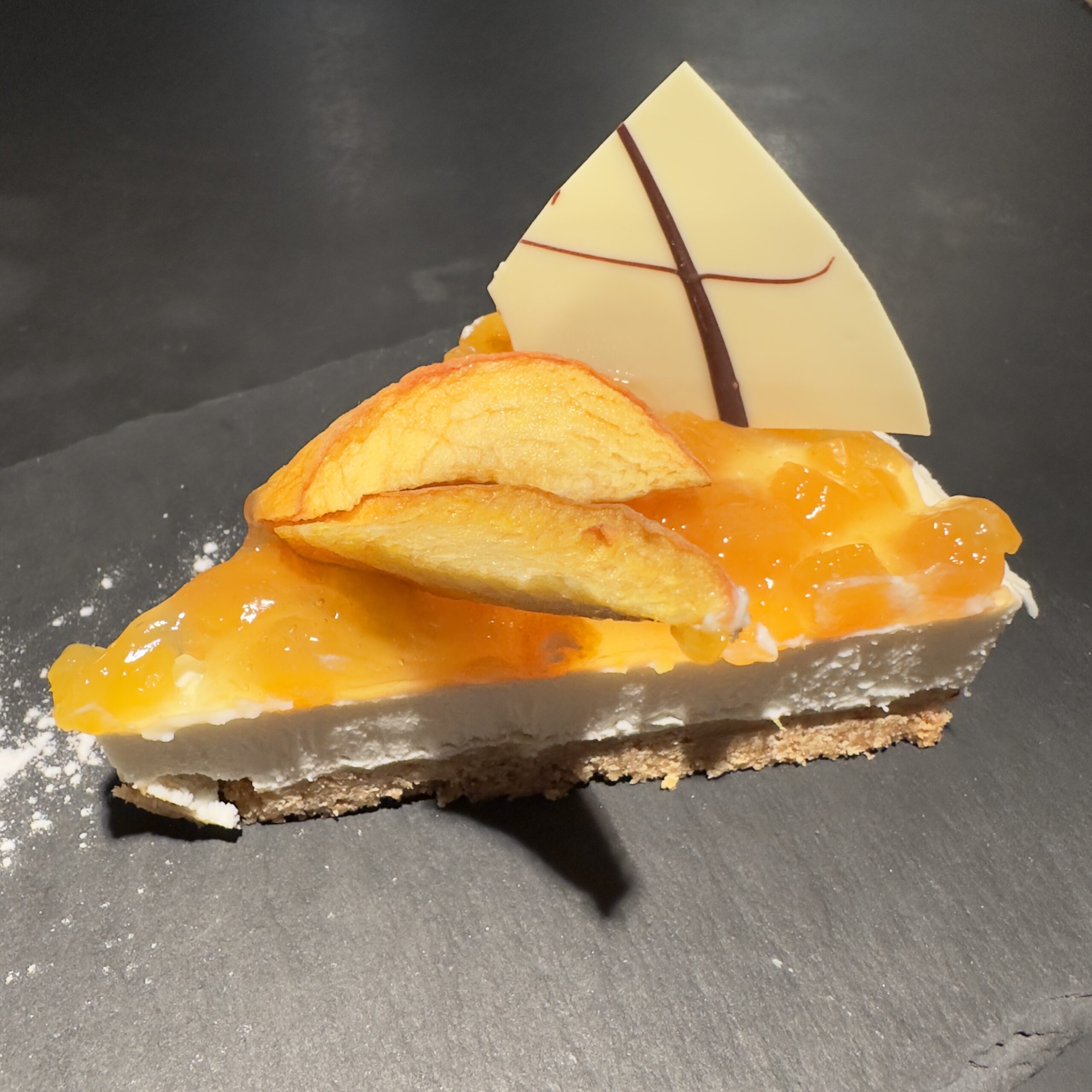 Cheesecake fredda alle pesche