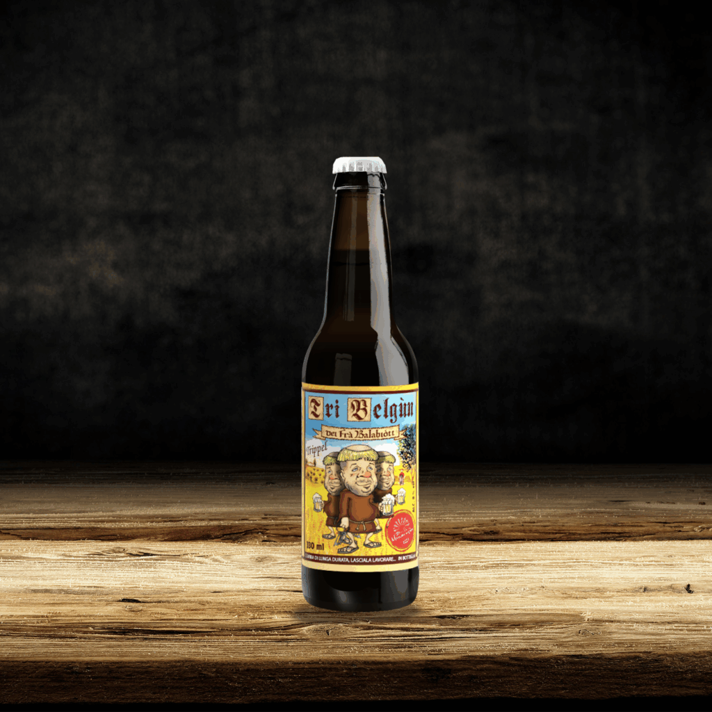 Stile: trippel
Colore: chiara
Grado Alcolico: 8,0%
Formato: 33 cl.